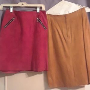 Suede mini skirts vintage